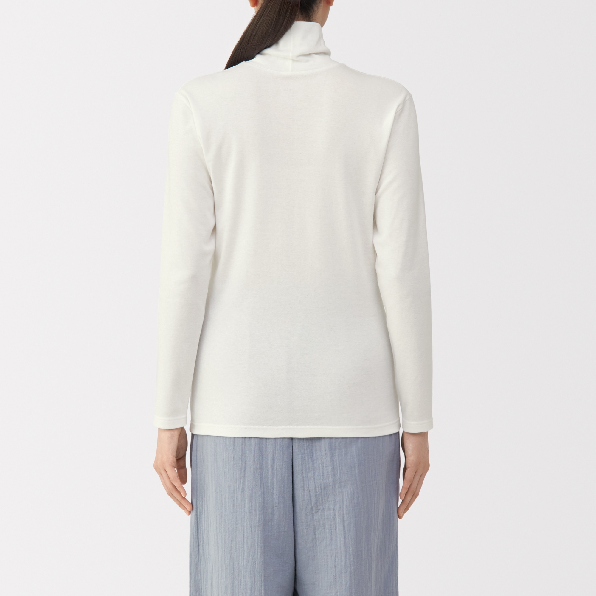 婦人　あったか綿　厚手　タートルネック長袖Ｔシャツ