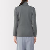 婦人　あったか綿　厚手　タートルネック長袖Ｔシャツ