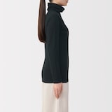 婦人　あったか綿　厚手　タートルネック長袖Ｔシャツ