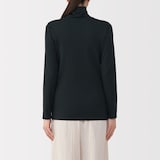 婦人　あったか綿　厚手　タートルネック長袖Ｔシャツ