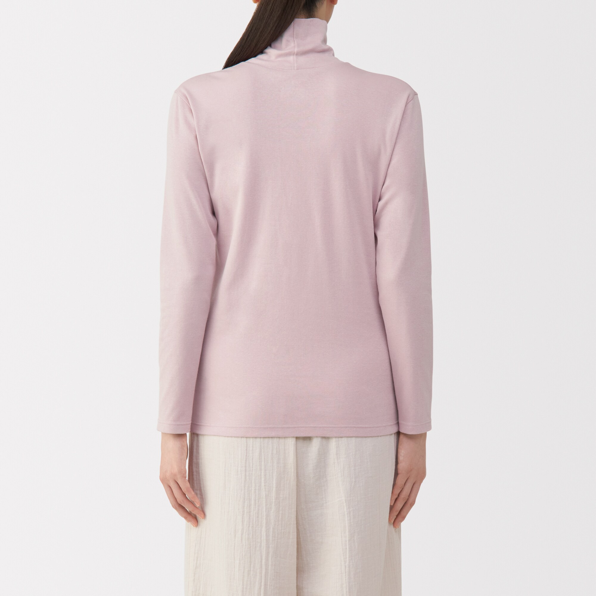 婦人 あったか綿 厚手 タートルネック長袖Tシャツ | 無印良品