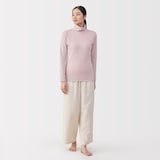 婦人　あったか綿　厚手　タートルネック長袖Ｔシャツ