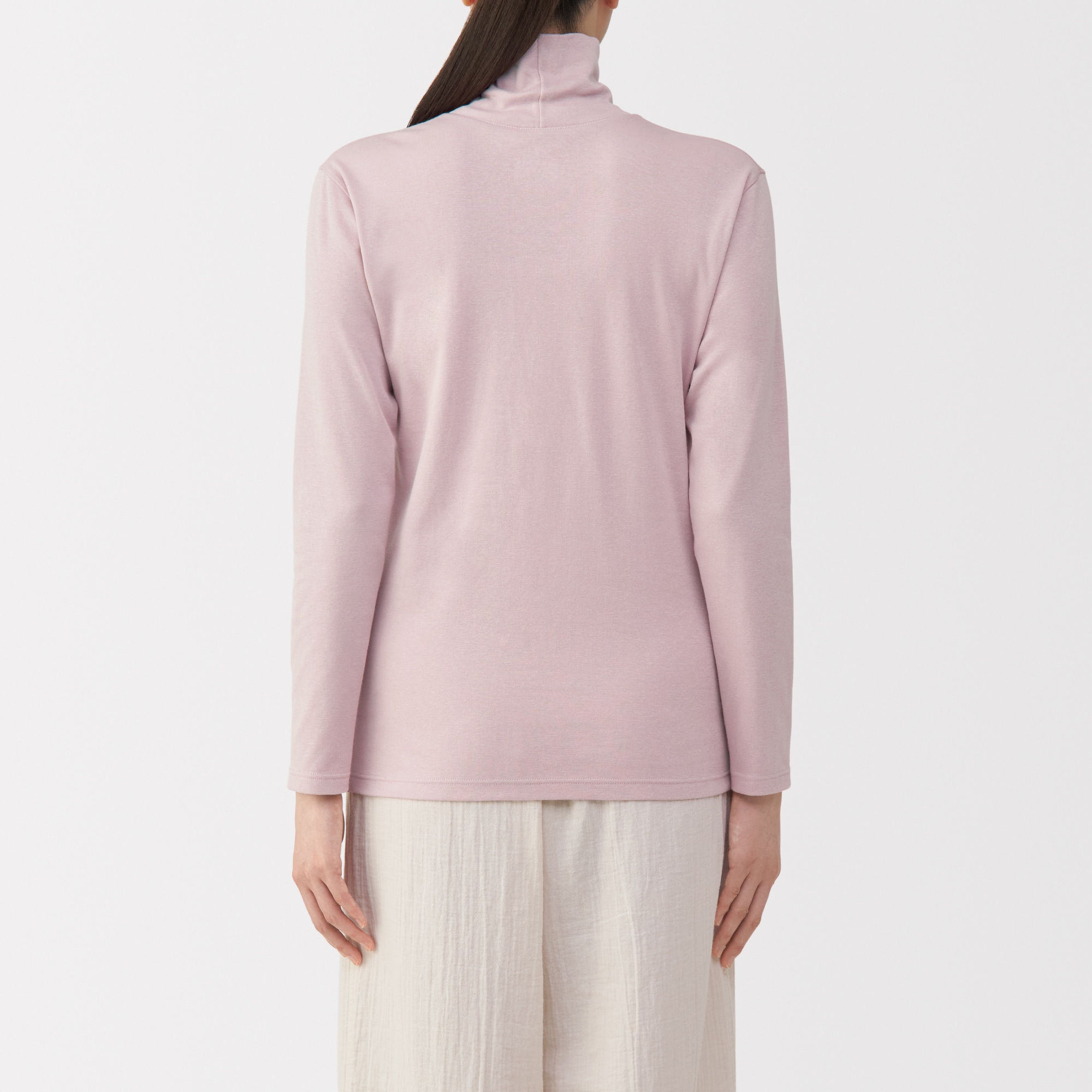 婦人　あったか綿　厚手　タートルネック長袖Ｔシャツ