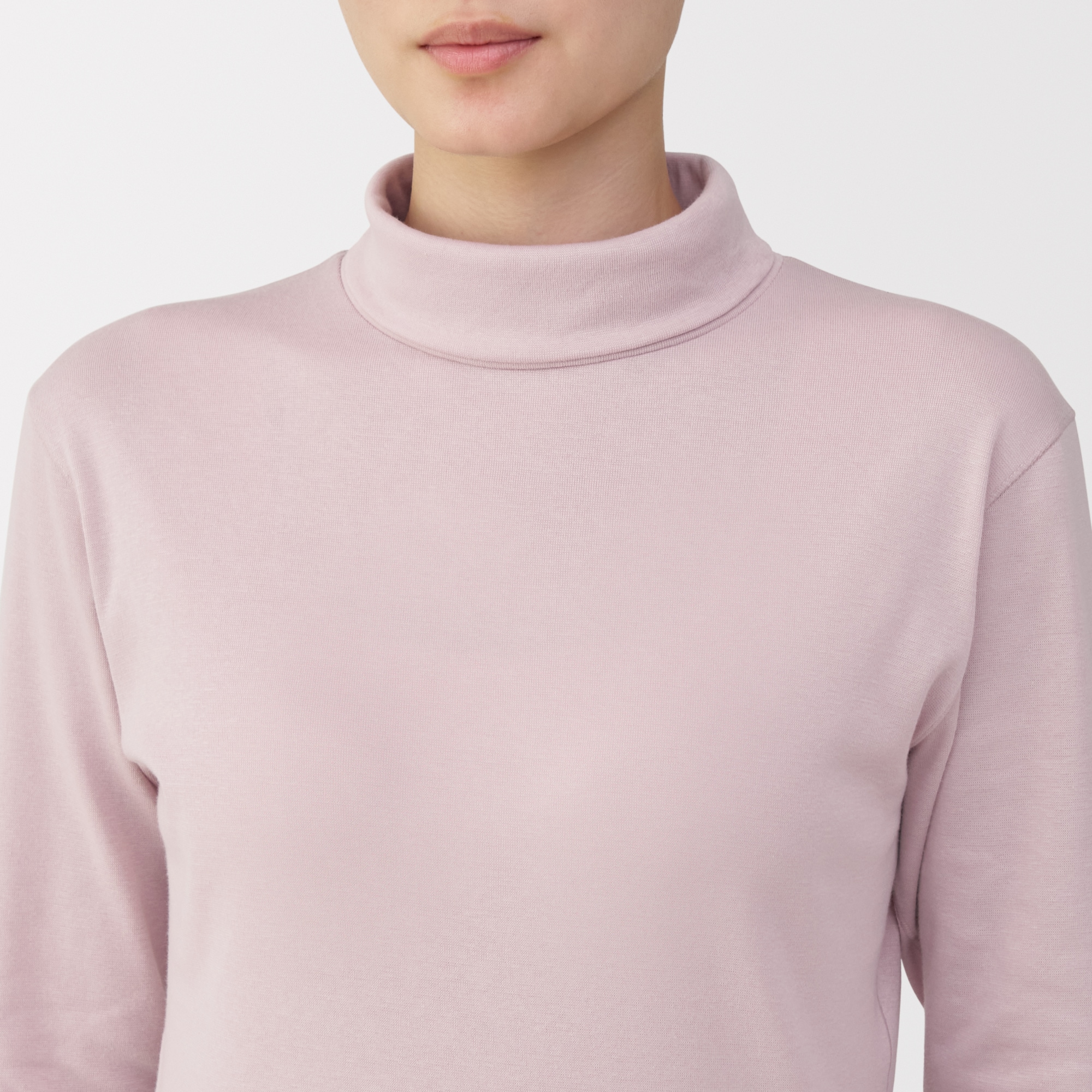 婦人　あったか綿　厚手　タートルネック長袖Ｔシャツ