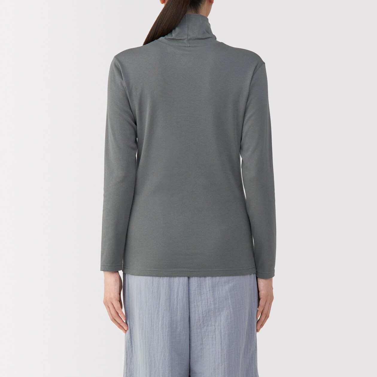 婦人　あったか綿　厚手　タートルネック長袖Ｔシャツ