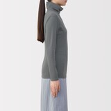 婦人　あったか綿　厚手　タートルネック長袖Ｔシャツ