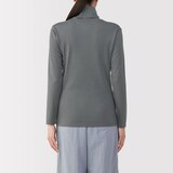 婦人　あったか綿　厚手　タートルネック長袖Ｔシャツ