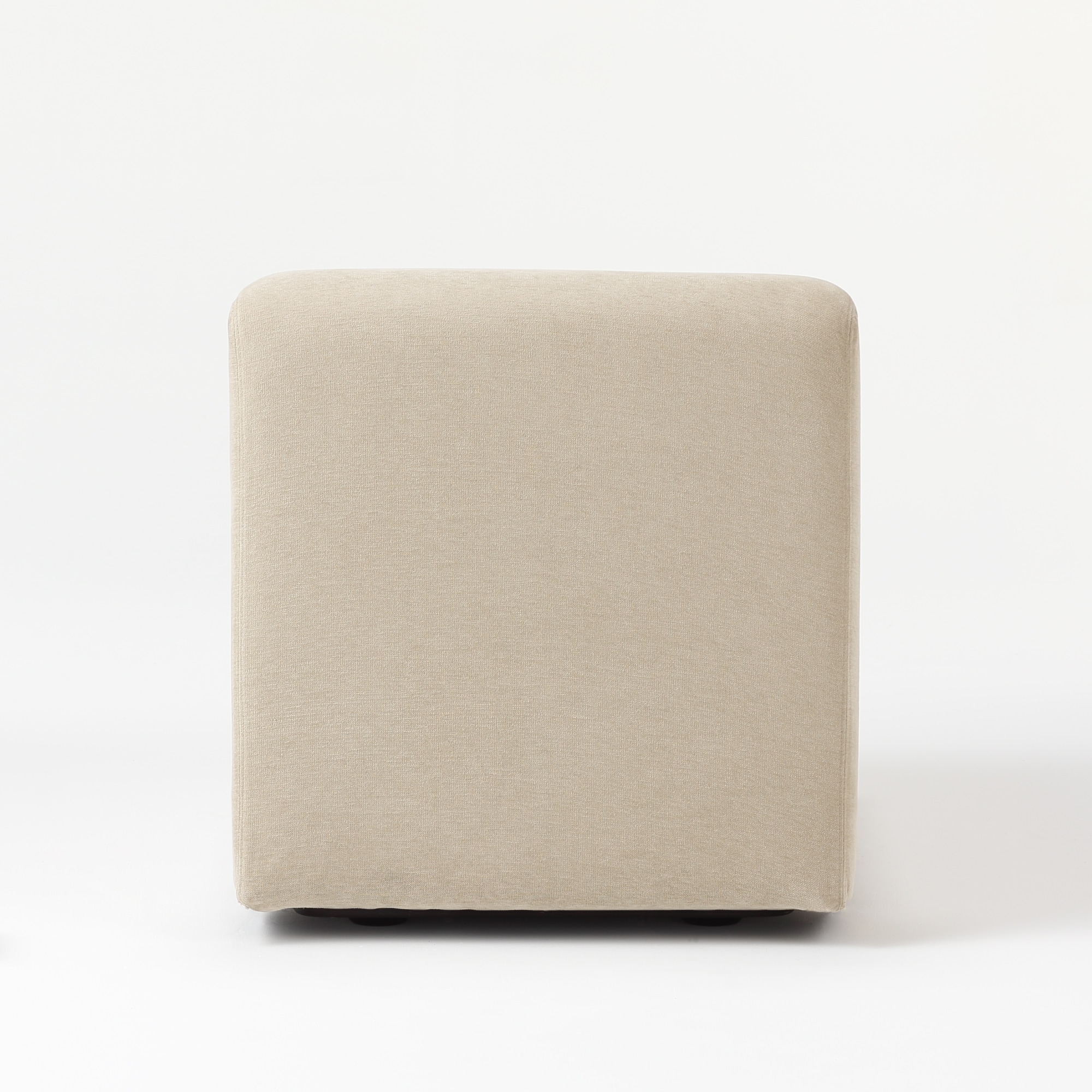 綿シェニールユニットソファアームレス小用カバー／ライトグレー