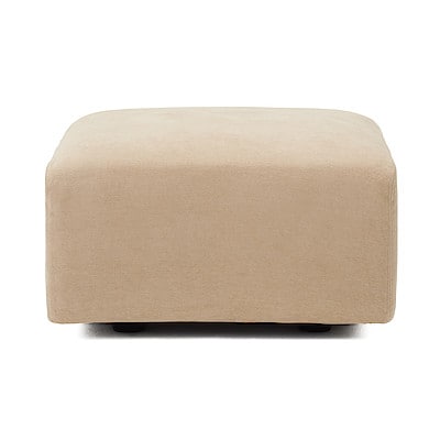 【カバー】綿シェニールユニットソファオットマン用カバー小用カバー／ライトグレー