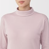 婦人　あったか綿　厚手　タートルネック長袖Ｔシャツ