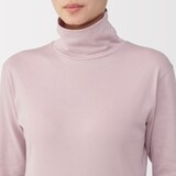 婦人　あったか綿　厚手　タートルネック長袖Ｔシャツ