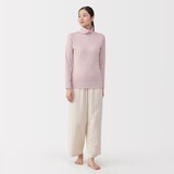 婦人　あったか綿　厚手　タートルネック長袖Ｔシャツ