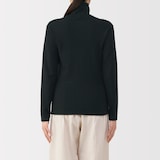 婦人　あったか綿　ウールタートルネック長袖Ｔシャツ