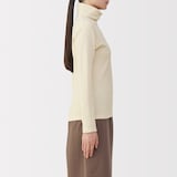 婦人　あったか綿　ウールタートルネック長袖Ｔシャツ