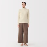 婦人　あったか綿　ウールタートルネック長袖Ｔシャツ