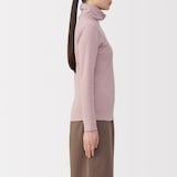 婦人　あったか綿　ウールタートルネック長袖Ｔシャツ