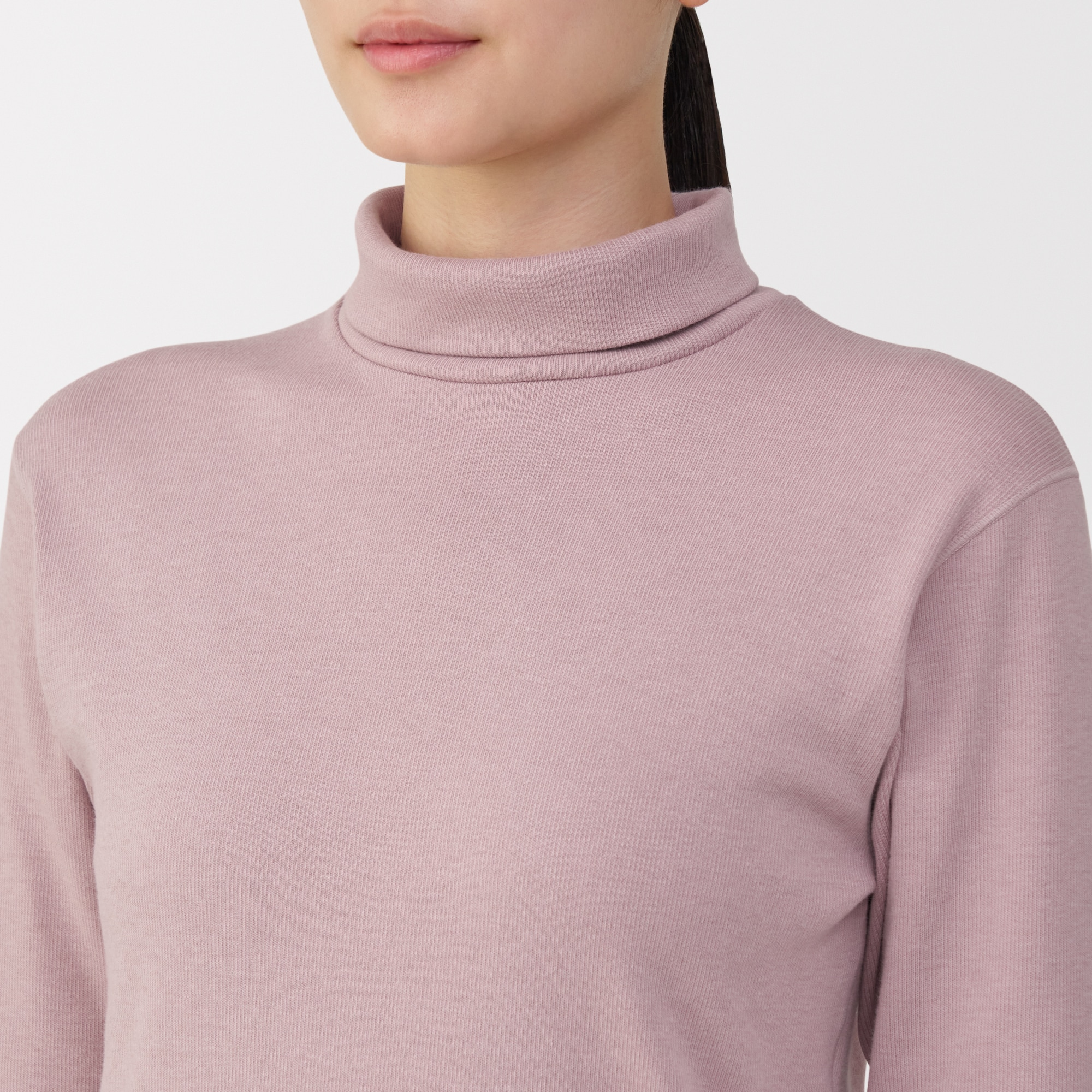 婦人　あったか綿　ウールタートルネック長袖Ｔシャツ