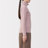 婦人　あったか綿　ウールタートルネック長袖Ｔシャツ