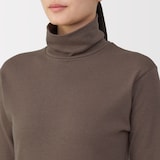 婦人　あったか綿　ウールタートルネック長袖Ｔシャツ