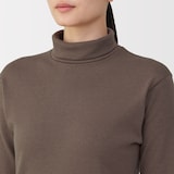 婦人　あったか綿　ウールタートルネック長袖Ｔシャツ