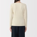 婦人　あったか綿　ウールクルーネック長袖Ｔシャツ