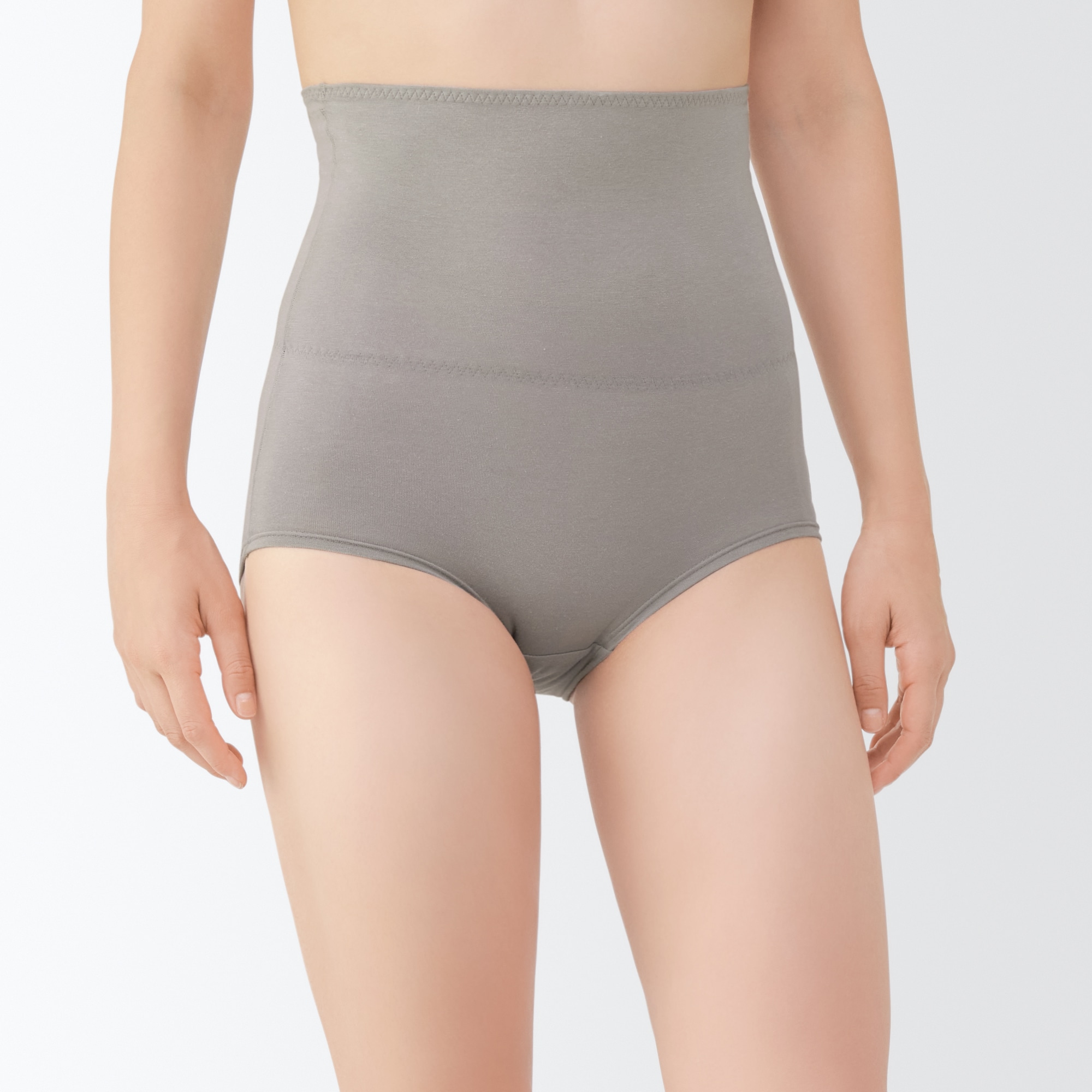 無印良品☆綿であったかはらまきショーツ【婦人Mサイズ】チャコールグレー／MUJI 婦人 あったか綿 はらまき付きショーツ | 無印良品