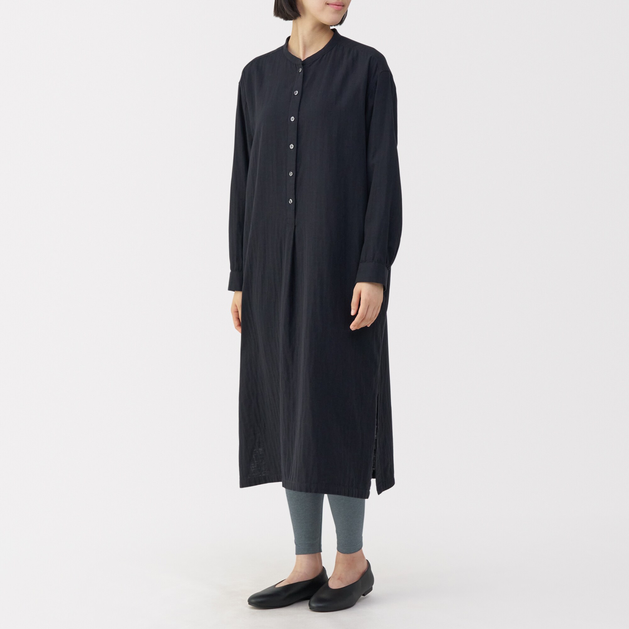 婦人　ストレッチ天竺編み　レギンス（十分丈）