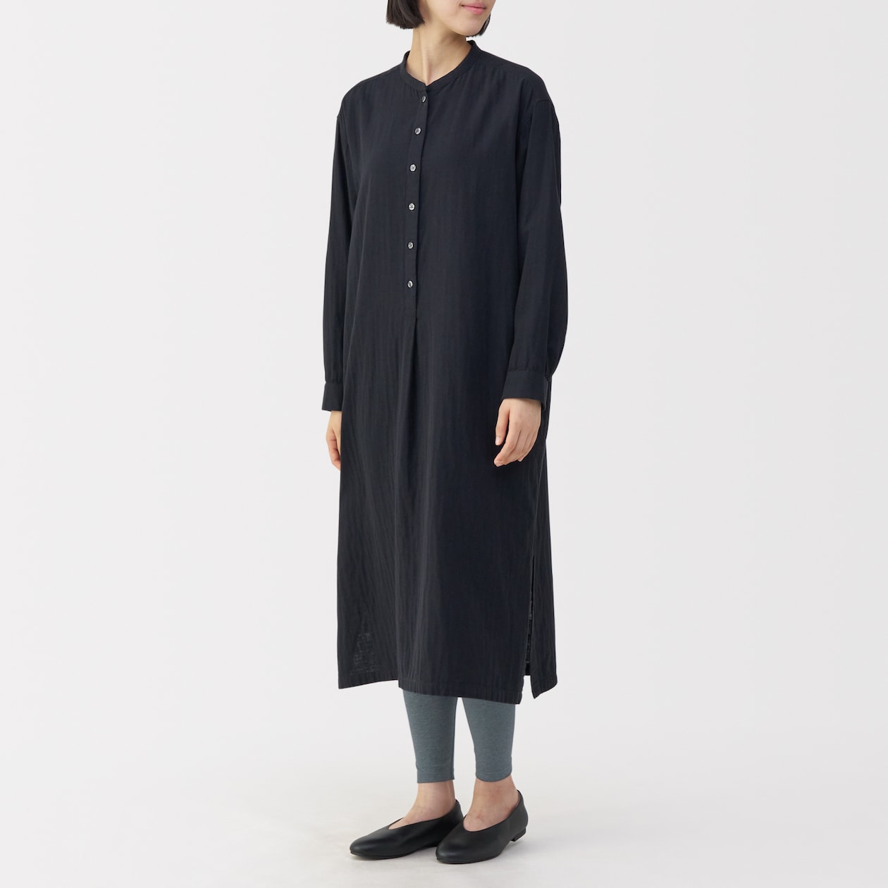 婦人　ストレッチ天竺編み　レギンス（十分丈）