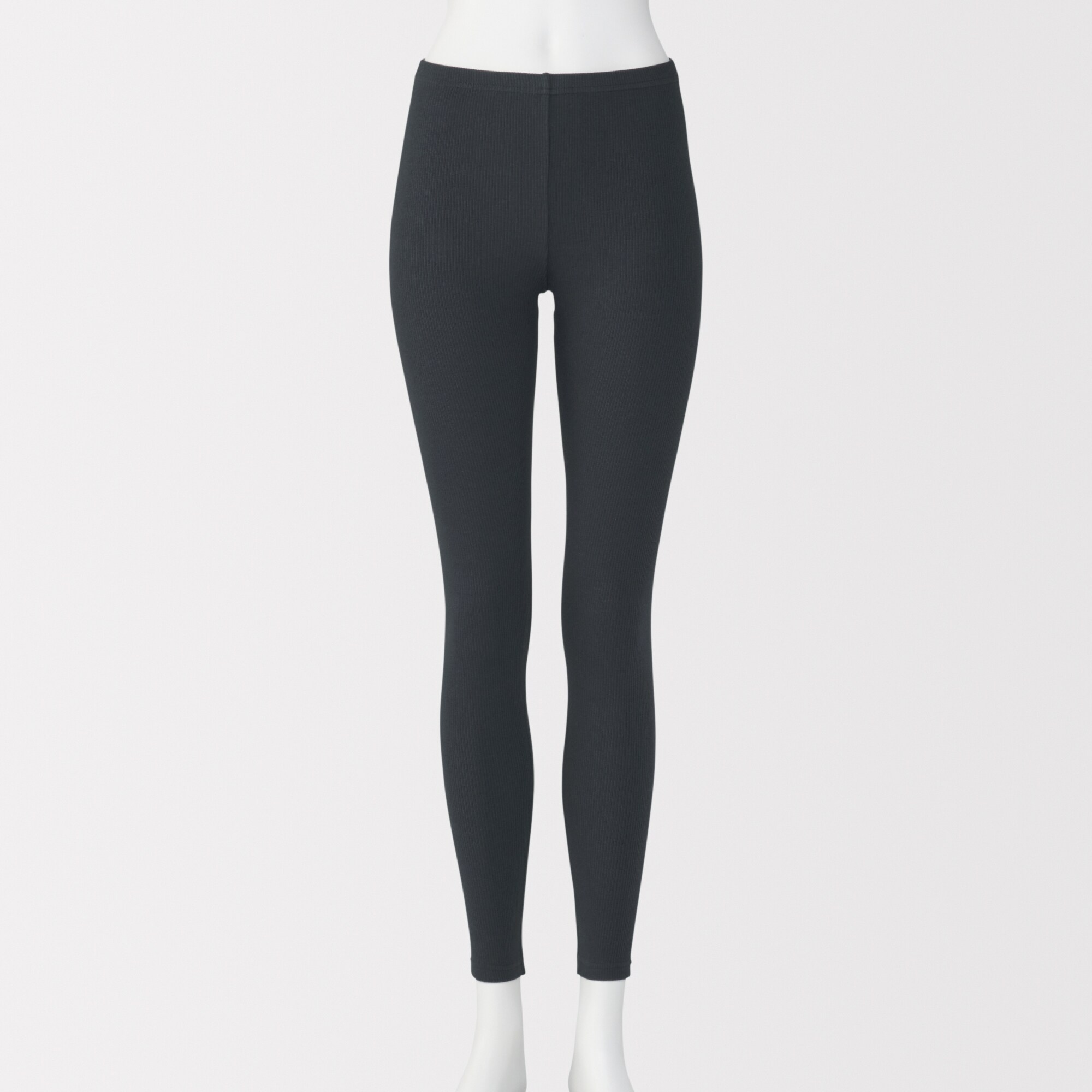 婦人 ストレッチリブ編み レギンス（十分丈） | 無印良品