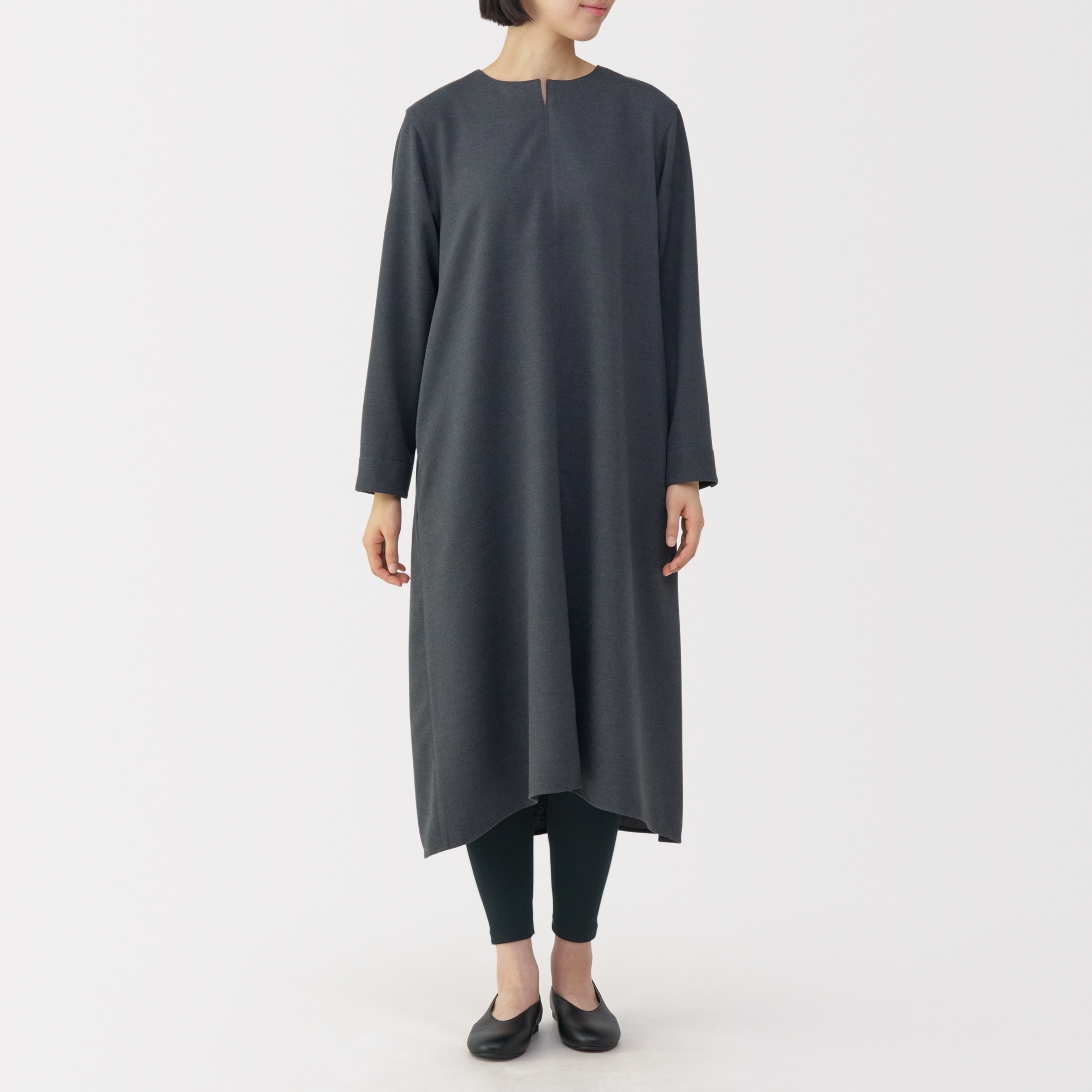 婦人　ストレッチリブ編み　レギンス（十分丈）