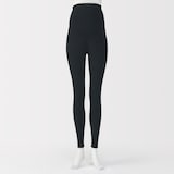 婦人　ストレッチリブ編み　腹巻つきレギンス（十分丈／マタニティ）