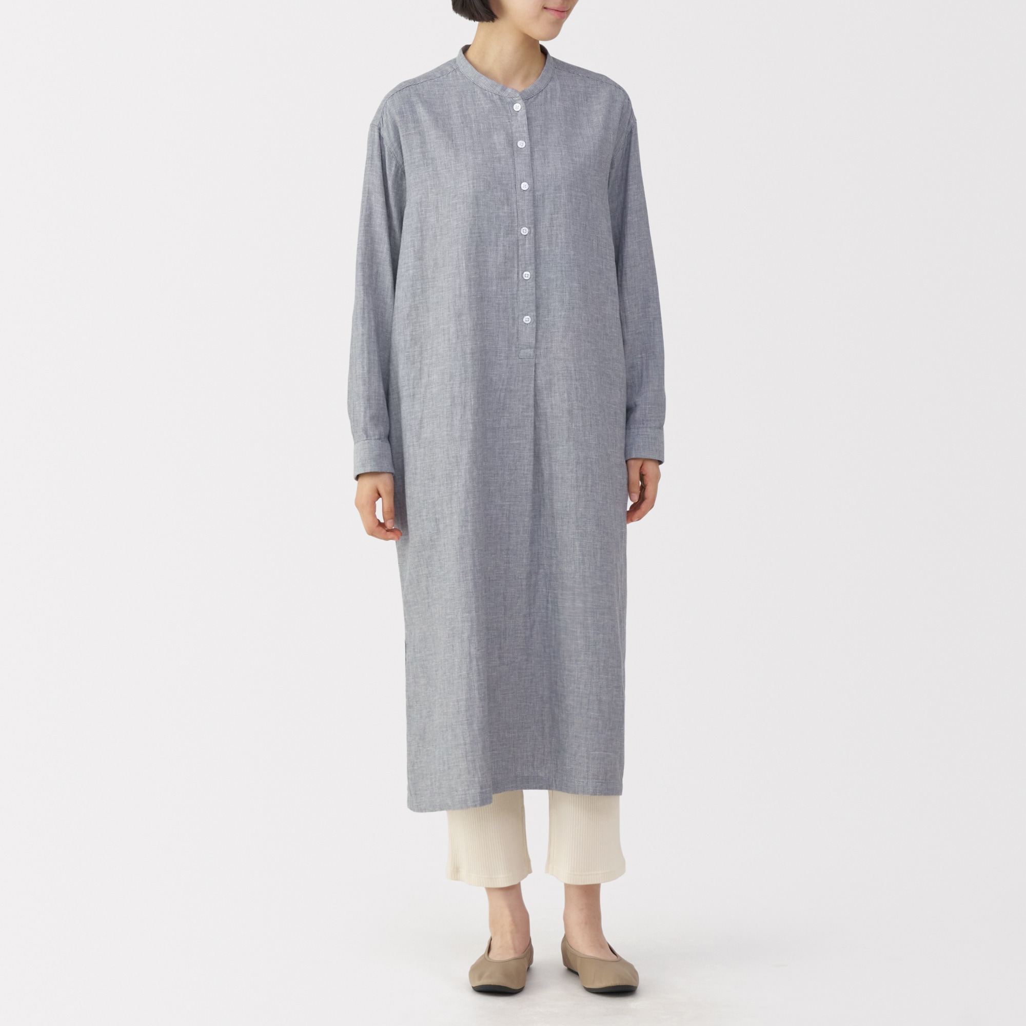 婦人　なめらかリブストレートレギンス（十分丈）