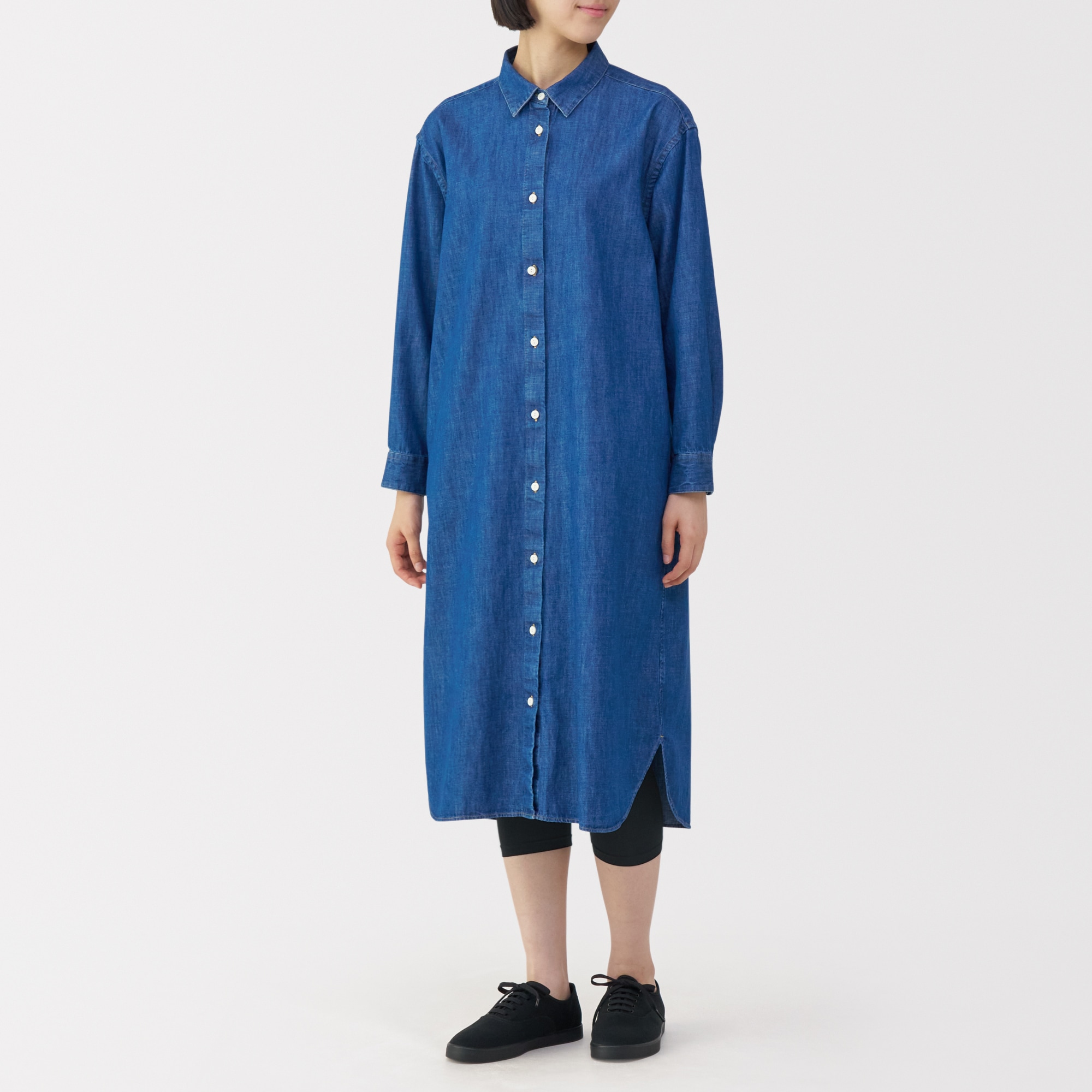 婦人　ストレッチ天竺編み　レギンス（七分丈）