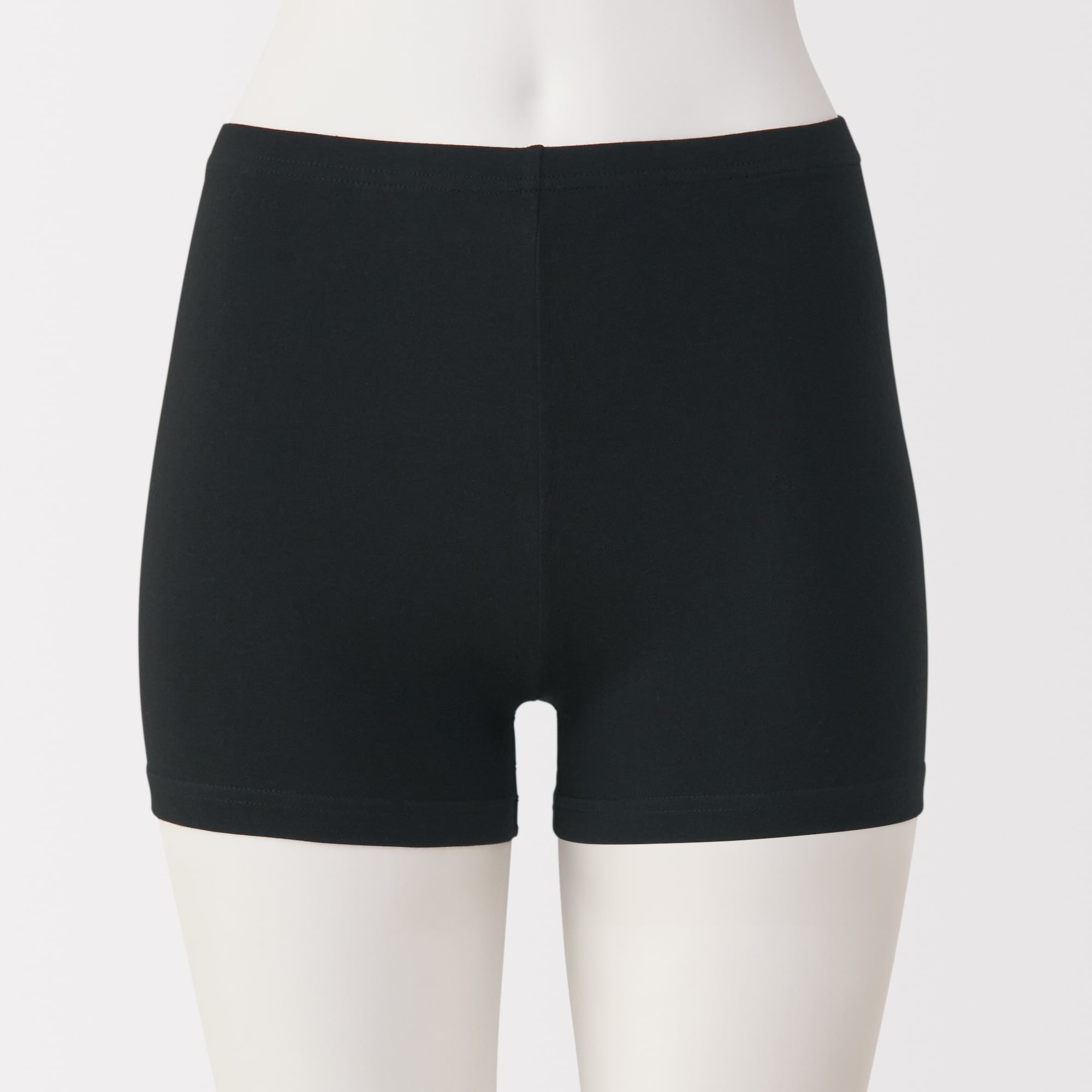 婦人　ストレッチ天竺編み　スカートの下に履く　オーバーパンツ（一分丈レギンス）