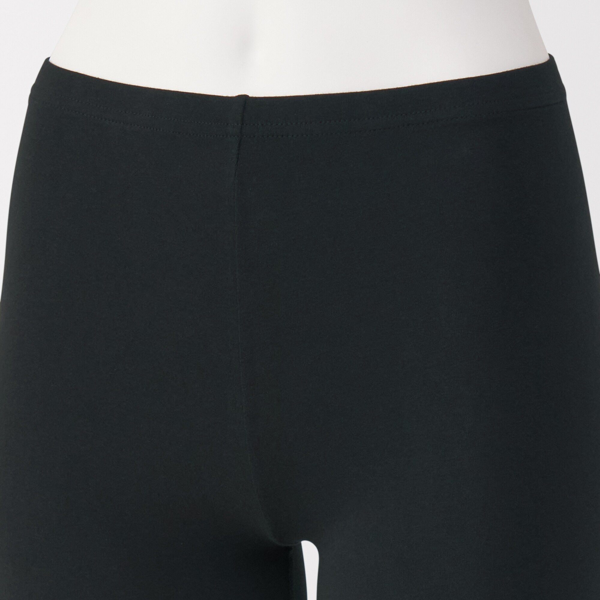 婦人　ストレッチ天竺編み　スカートの下に履く　オーバーパンツ（一分丈レギンス）