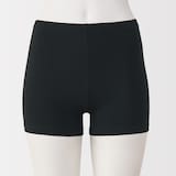 婦人　ストレッチ天竺編み　スカートの下に履く　オーバーパンツ（一分丈レギンス）