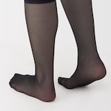 婦人　ソフトタイプ・１７デニール　ひざ下丈ストッキング（３足組）
