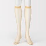 婦人　ソフトタイプ・１７デニール　ひざ下丈ストッキング（３足組）