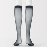 婦人　サポートタイプ・２０デニール　ひざ下丈ストッキング（３足組）