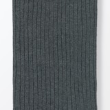 婦人　足なり直角　かかとに合う　リブ編みタイツ