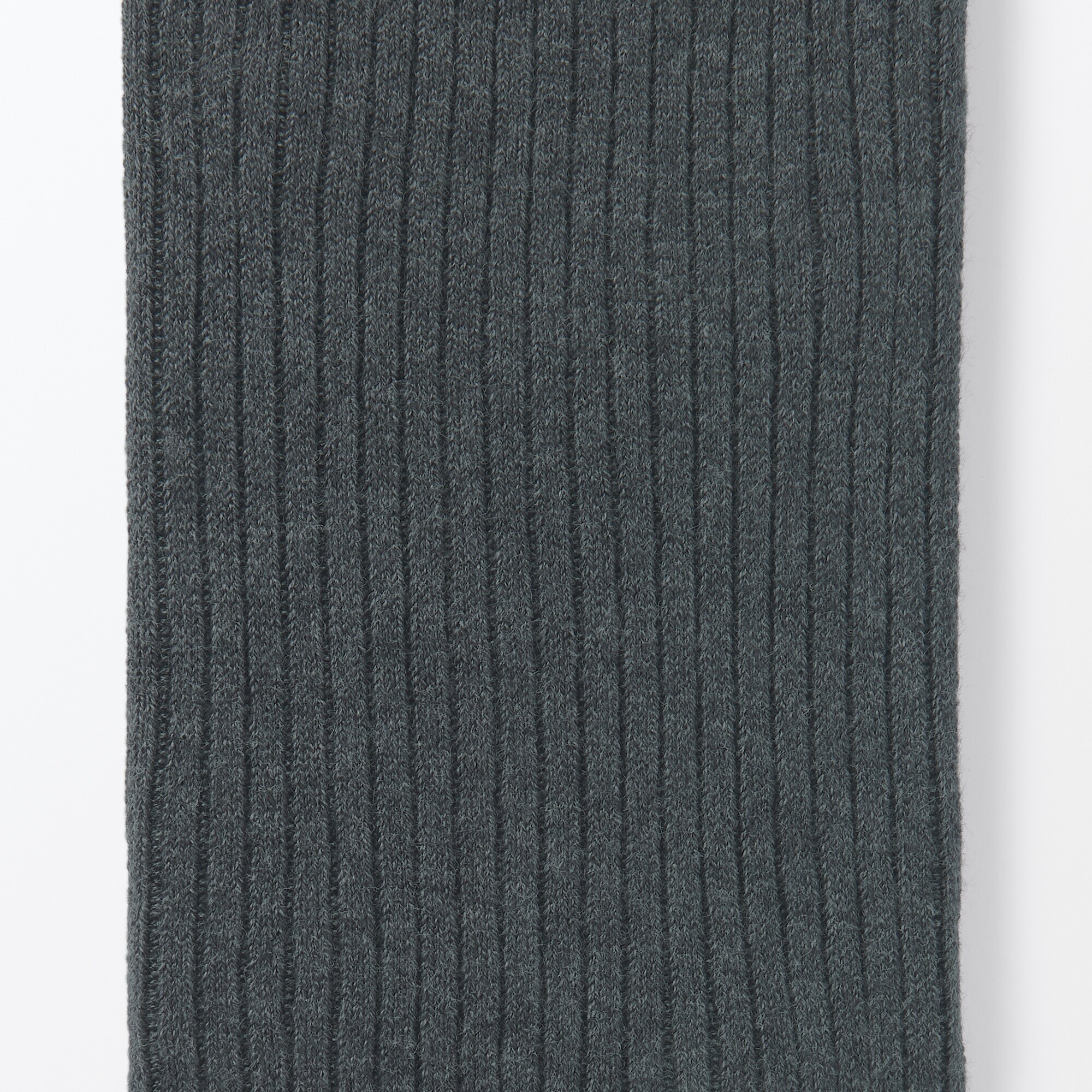 婦人　足なり直角　かかとに合う　リブ編みタイツ