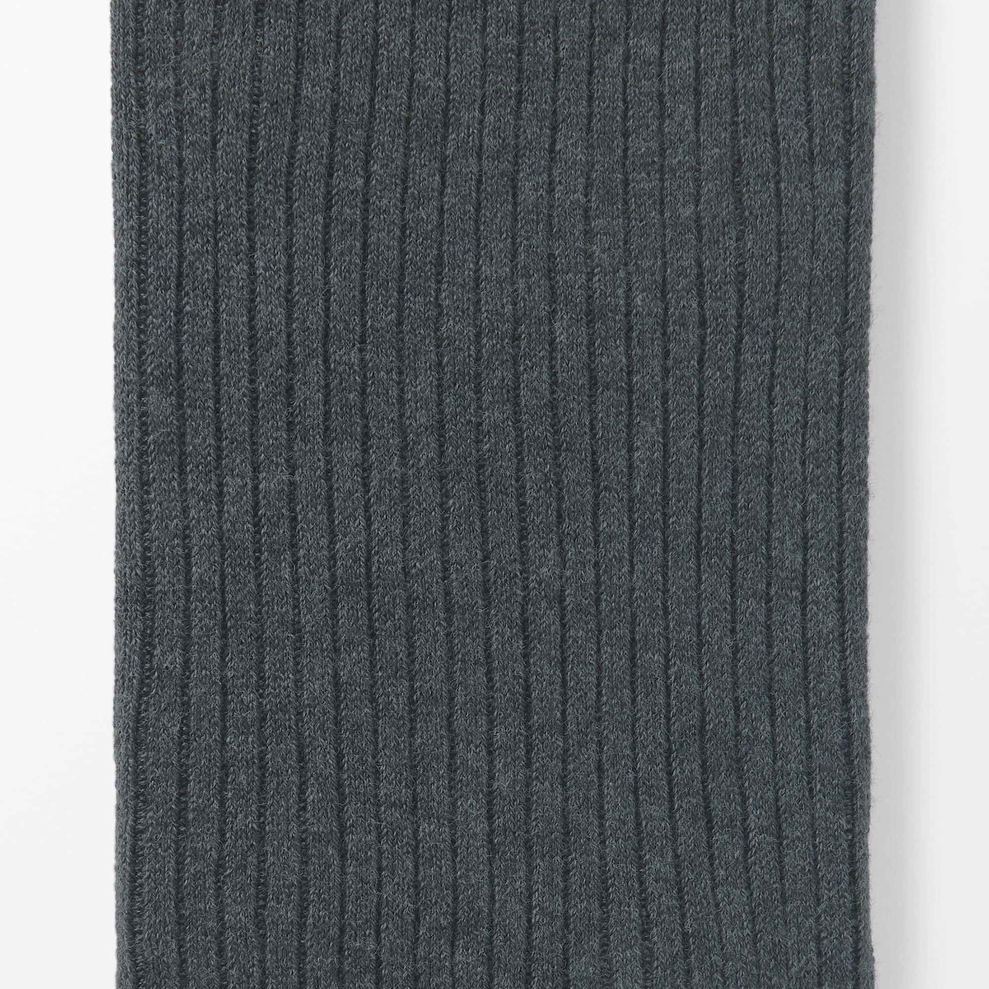 婦人　足なり直角　かかとに合う　リブ編みタイツ