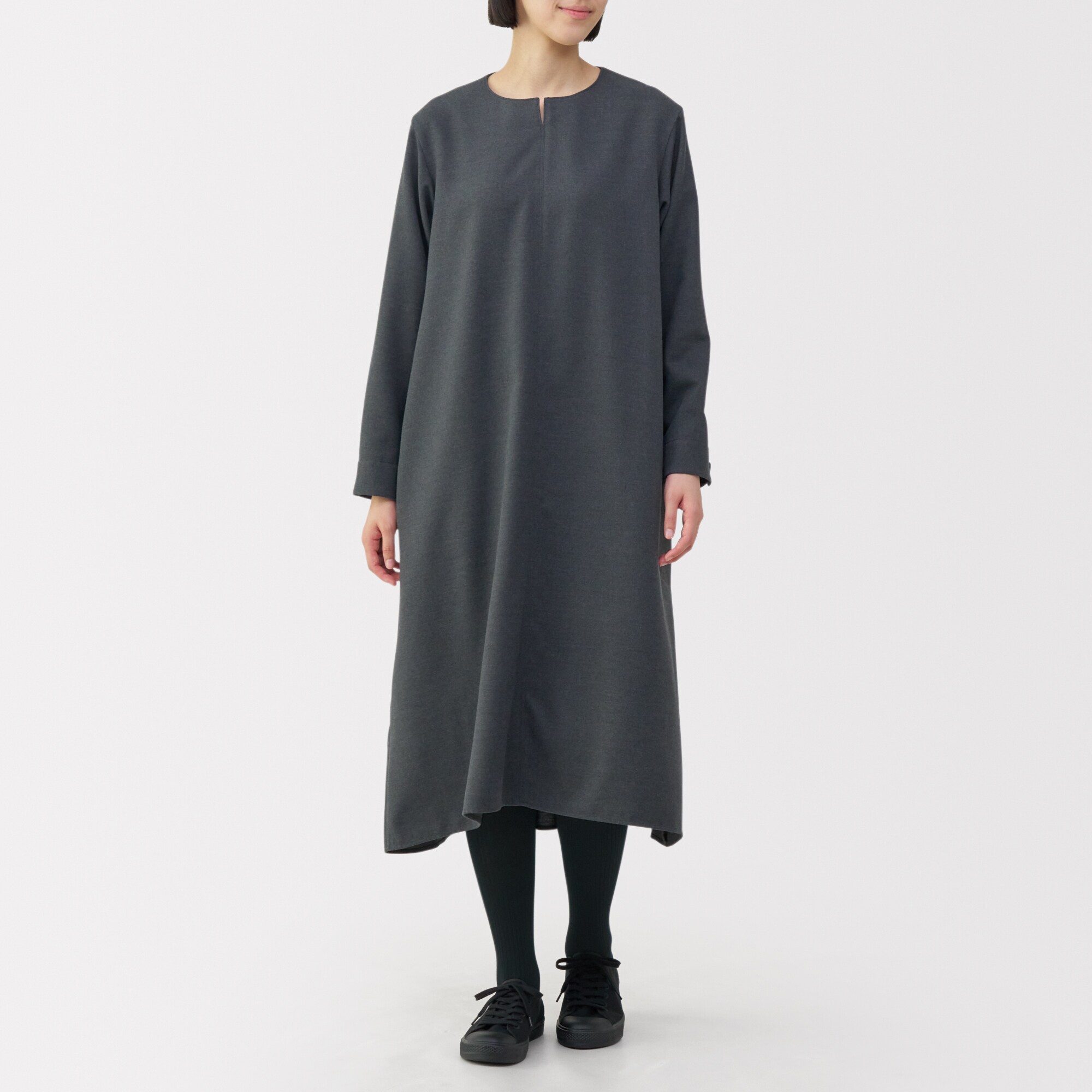 婦人　足なり直角　かかとに合う　リブ編みタイツ