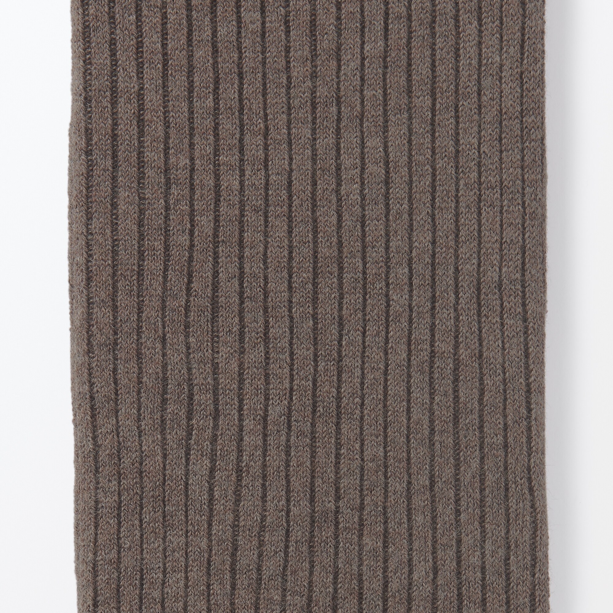 婦人　足なり直角　かかとに合う　リブ編みタイツ