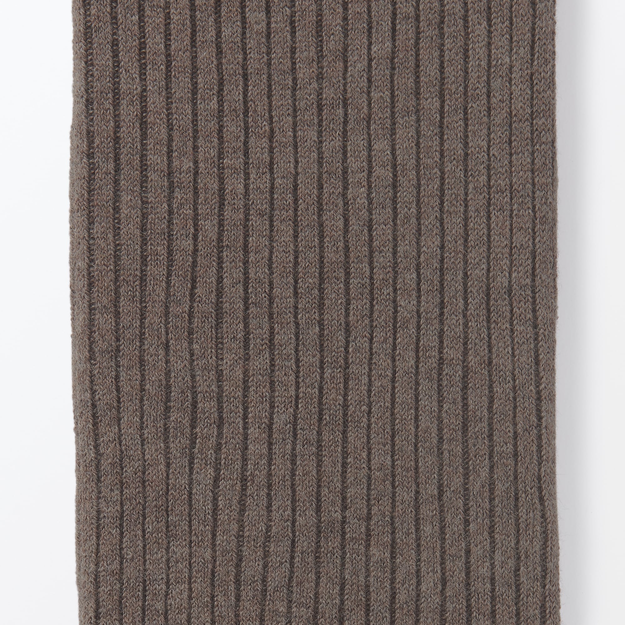 婦人　足なり直角　かかとに合う　リブ編みタイツ