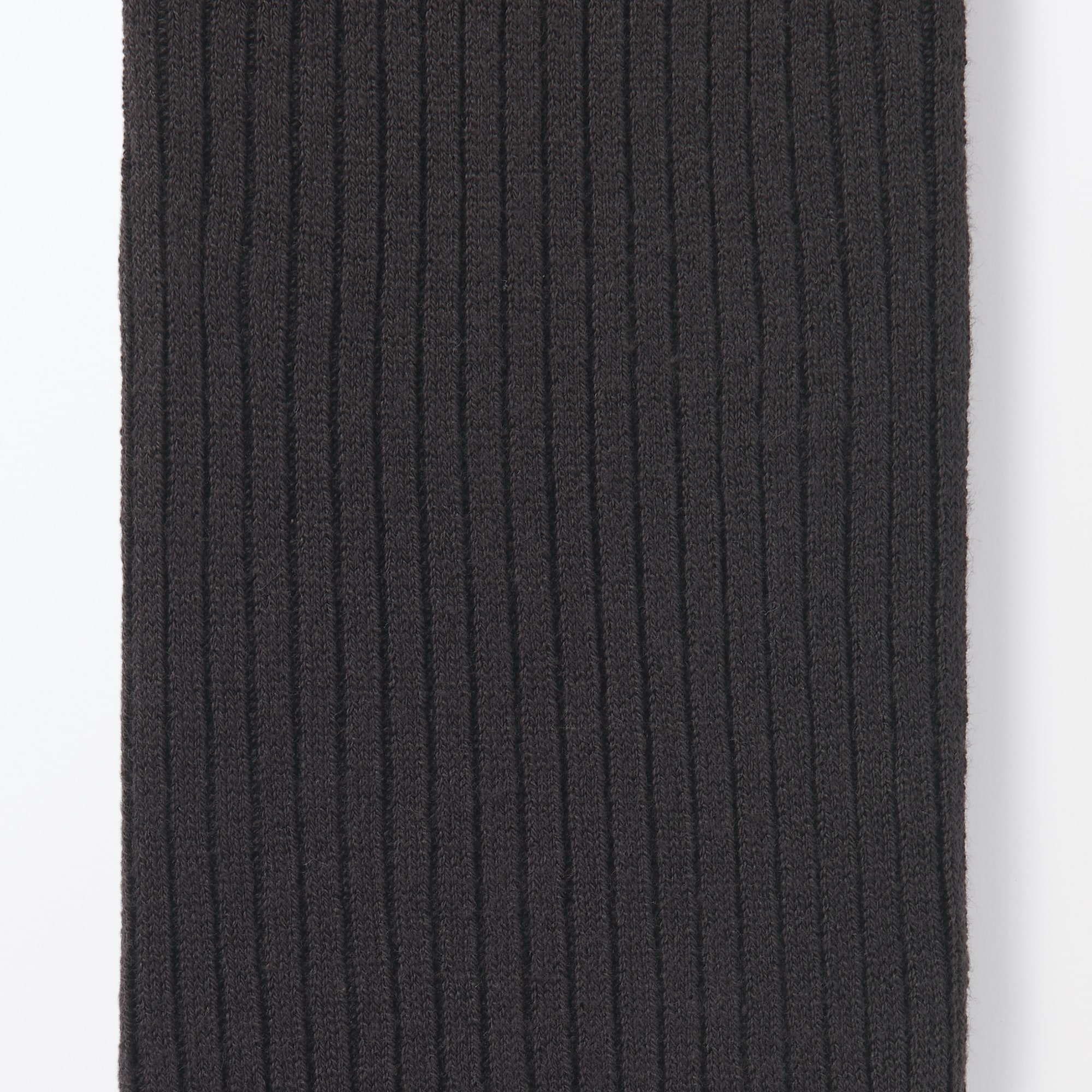 婦人　足なり直角　かかとに合う　リブ編みタイツ