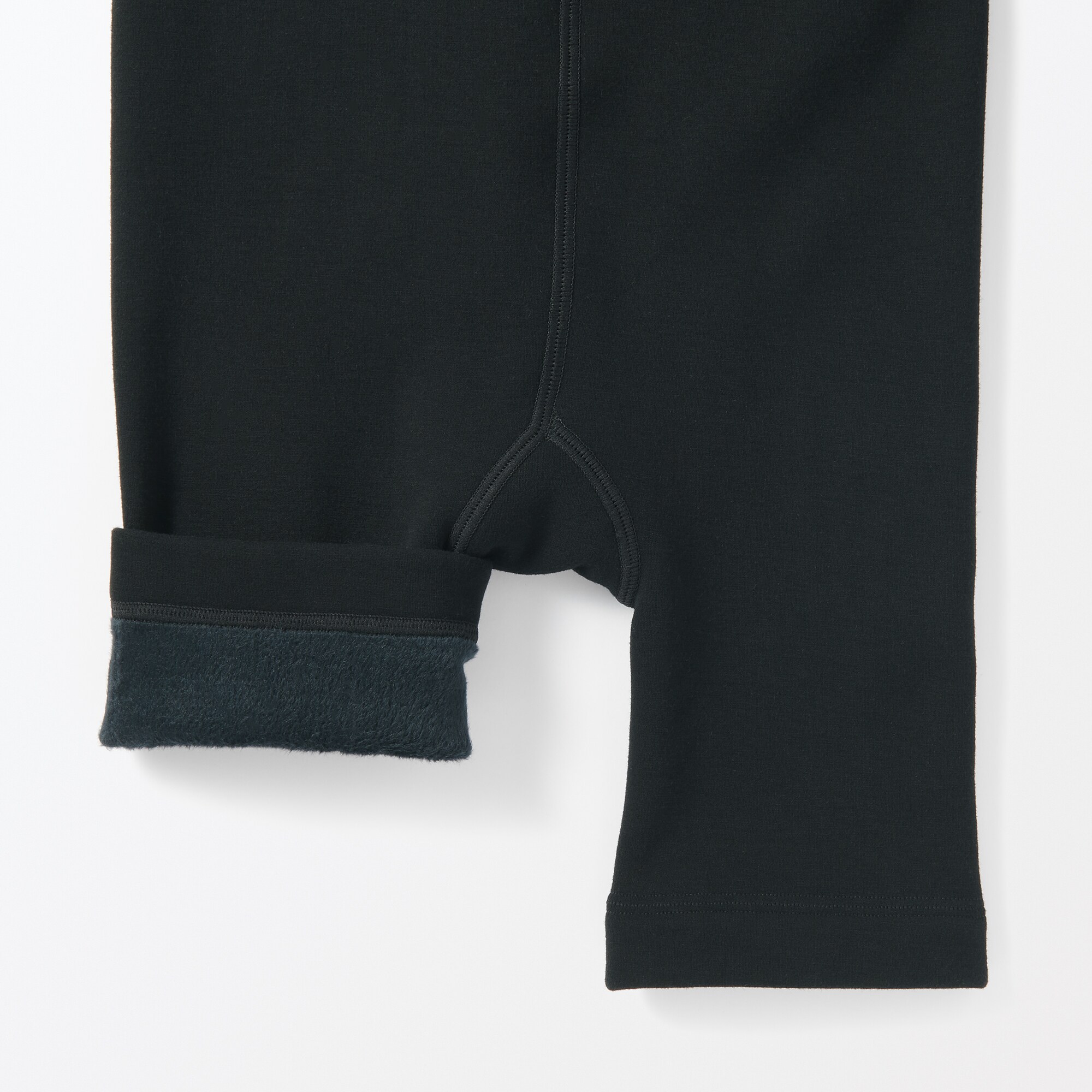 婦人　裏起毛　厚手　三分丈レギンス