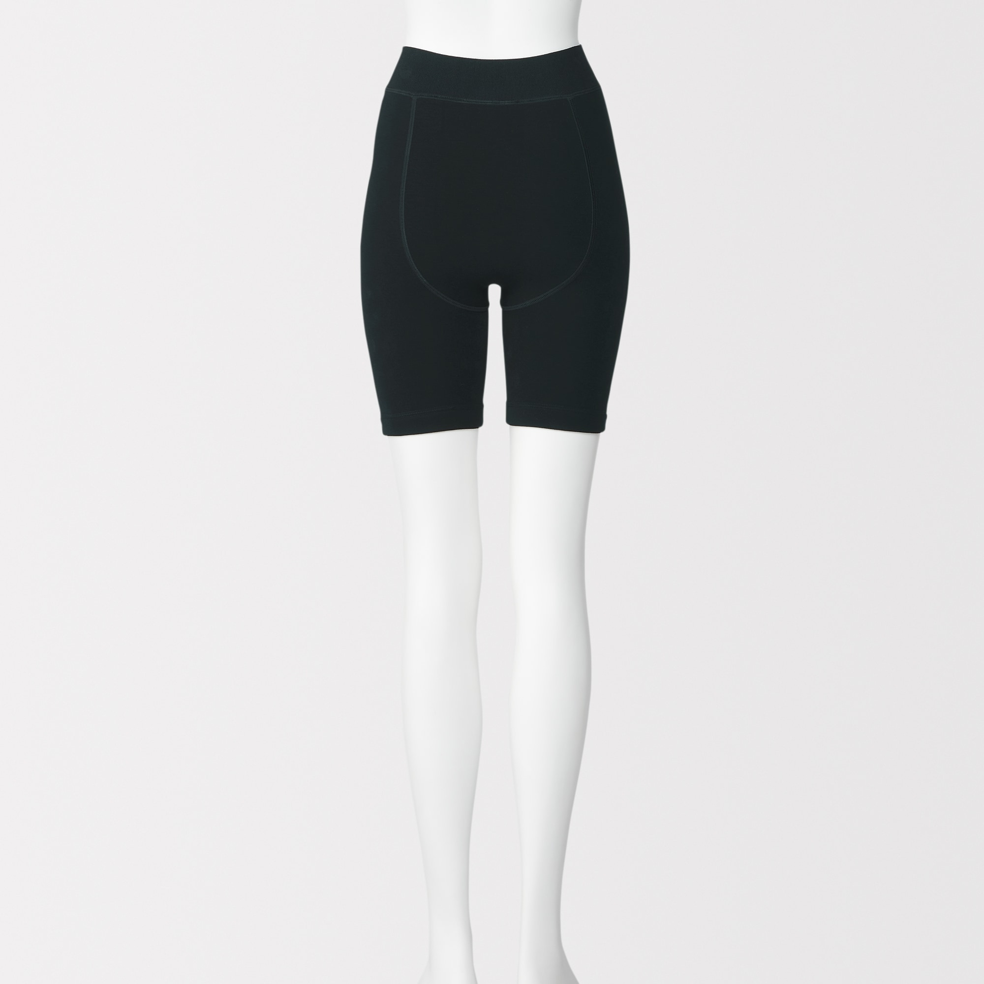 婦人　裏起毛　厚手　三分丈レギンス