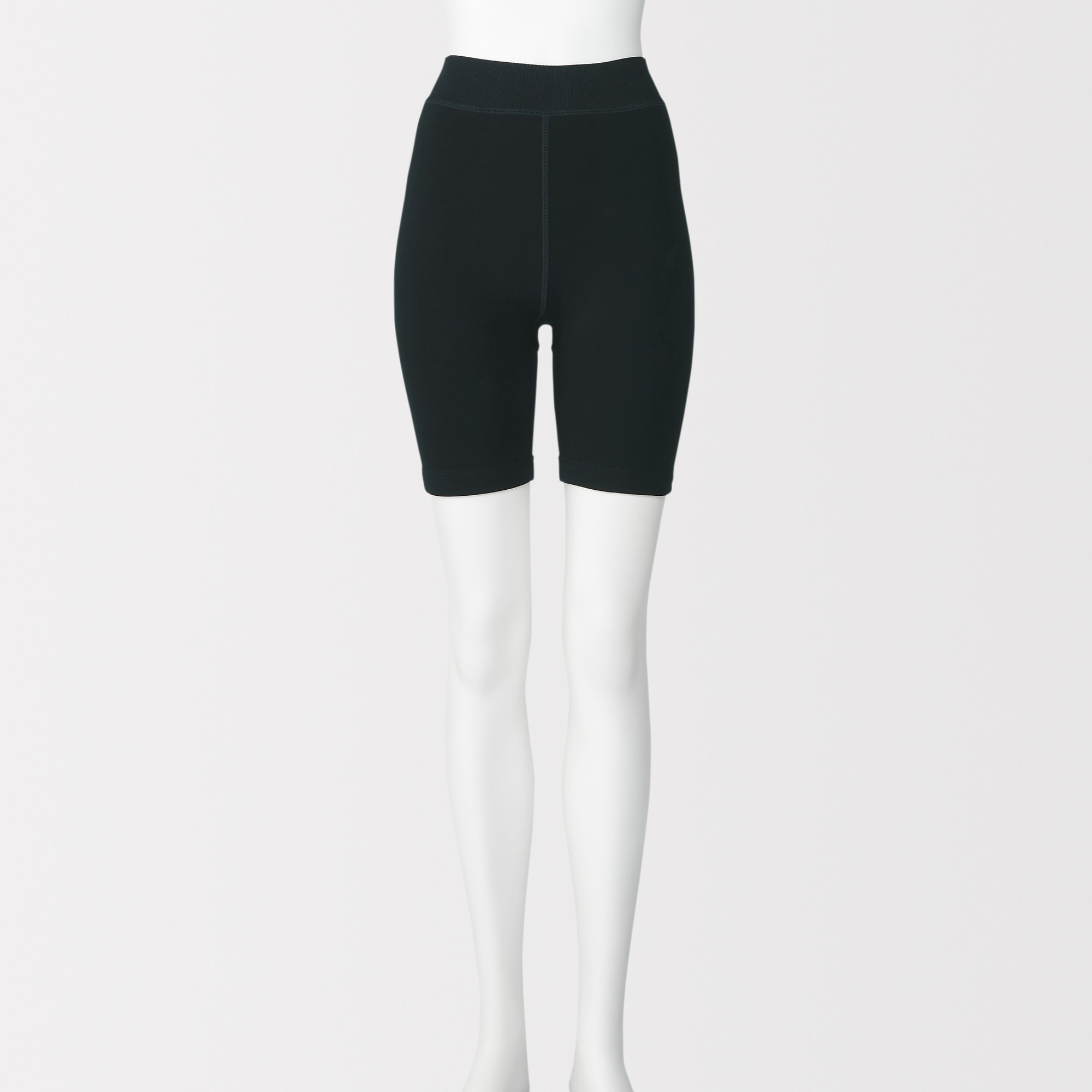 婦人　裏起毛　厚手　三分丈レギンス