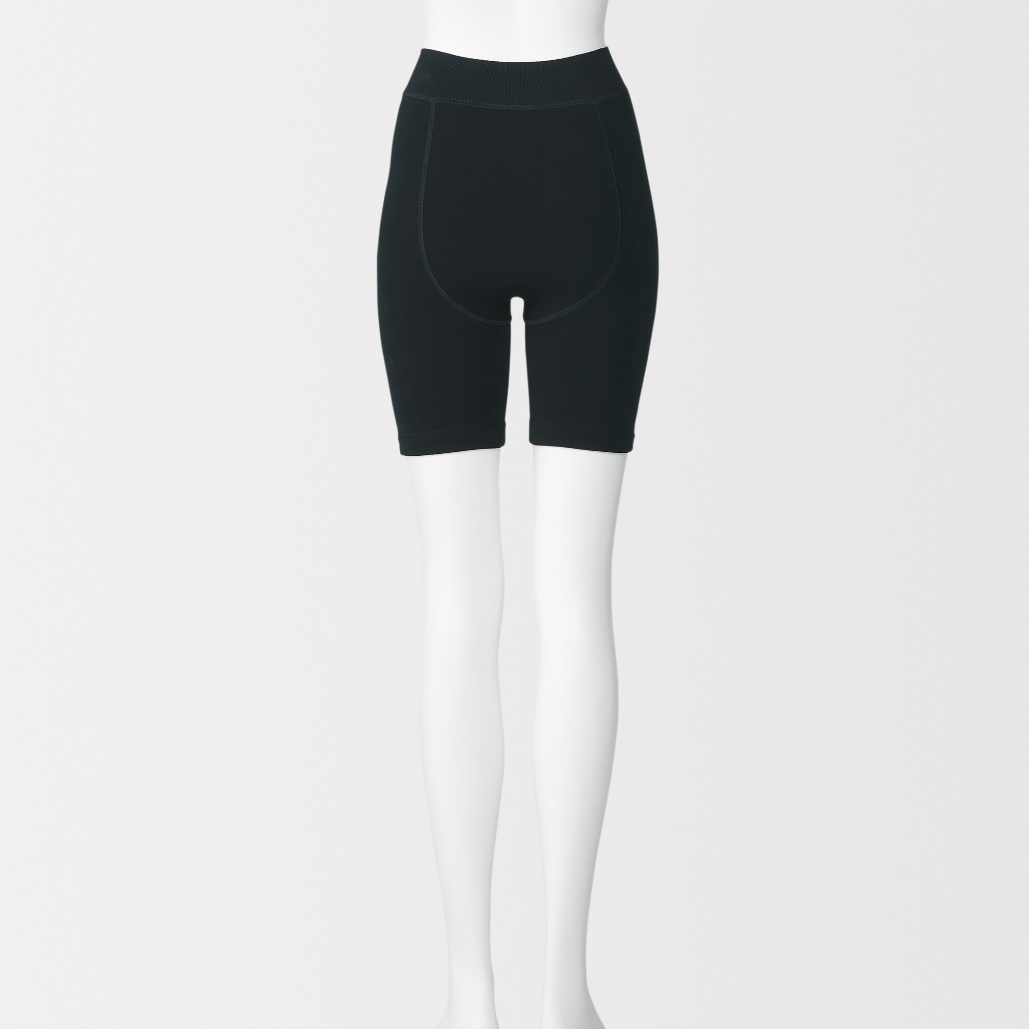 婦人　裏起毛　厚手　三分丈レギンス